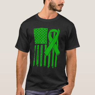 Amerikanische Fahne Ribbon Duchenne Muskeldystroph T-Shirt