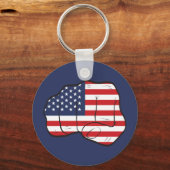 Amerikanische Fahne Schlüsselanhänger (Vorderseite)