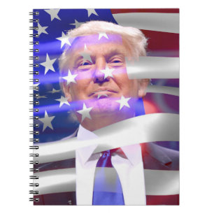 Amerikanische Fahne Trump 2020 Notizblock