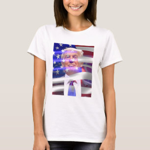Amerikanische Fahne Trump 2020 T-Shirt
