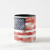 Amerikanische Fahne "Watercolor", 4. Juli Tasse (Zentrum)