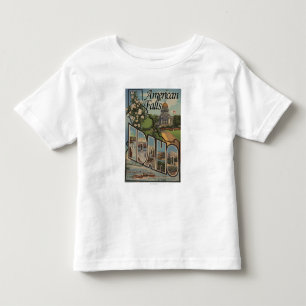 Amerikanische Fälle, Idaho - große Kleinkind T-shirt