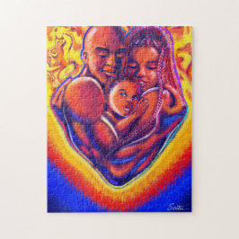 Amerikanische Familie Puzzle