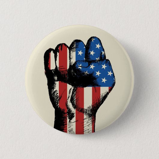 Amerikanische Faust Button (Vorderseite)