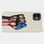 Amerikanische Faust Case-Mate iPhone Hülle (Rückseite (Horizontal))