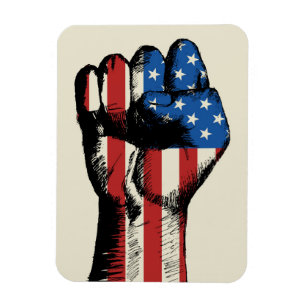 Amerikanische Faust Magnet