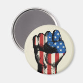 Amerikanische Faust Magnet (Vorderseite/Rückseite)