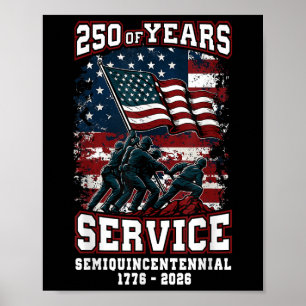 Amerikanische Feier zum 250. Jahrestag 250 Jahre U Poster