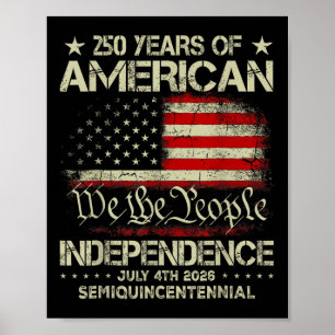 Amerikanische Feier zum 250. Jahrestag 250 Jahre U Poster