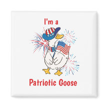 Amerikanische Feiertage Lustige Patriotische Gans