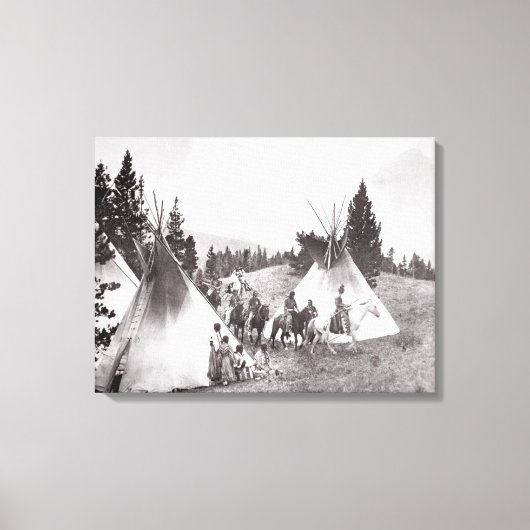 Amerikanische Fernkäfige, Montana, c.1900 (b/w) Leinwanddruck (Vorderseite)