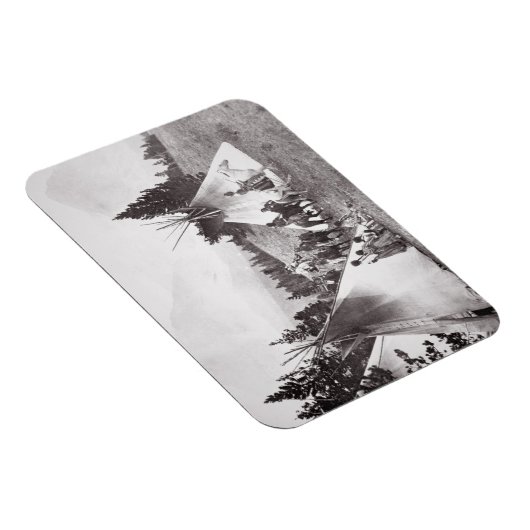 Amerikanische Fernkäfige, Montana, c.1900 (b/w) Magnet (Rechte Seite)