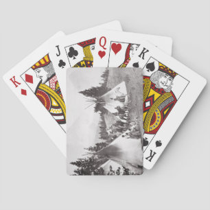Amerikanische Fernkäfige, Montana, c.1900 (b/w) Spielkarten