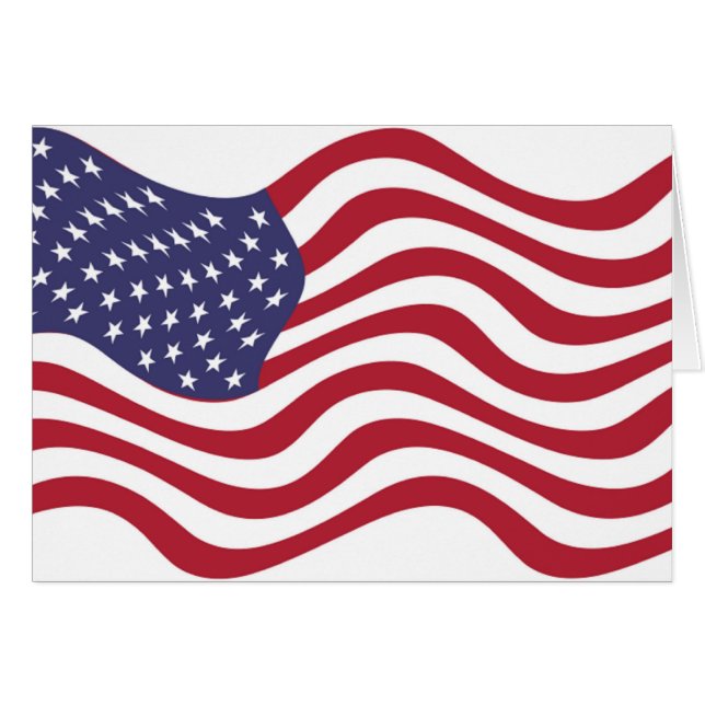 AMERIKANISCHE FLAG (Vorderseite (Horizontal))