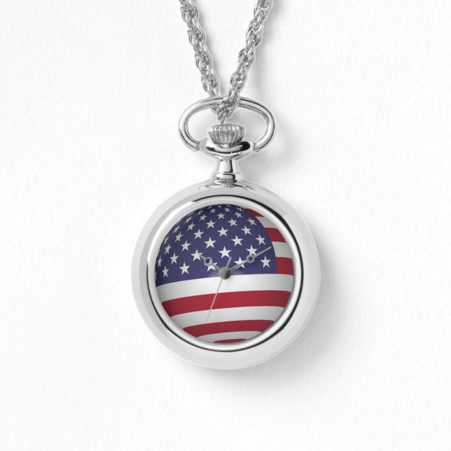 AMERIKANISCHE FLAG ARMBANDUHR (Vorderseite)