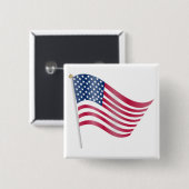 AMERIKANISCHE FLAG BUTTON (Vorne & Hinten)