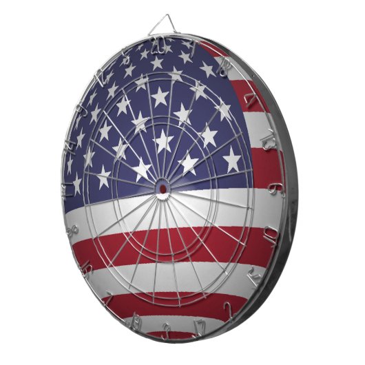 AMERIKANISCHE FLAG DARTSCHEIBE (Vorderseite rechts)