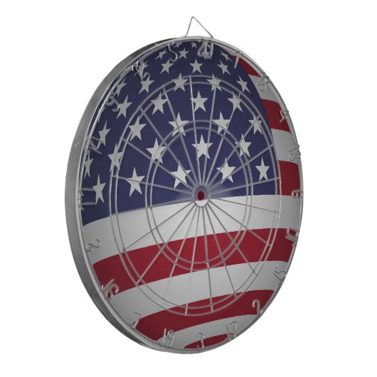 AMERIKANISCHE FLAG DARTSCHEIBE (Vorderseite Links)