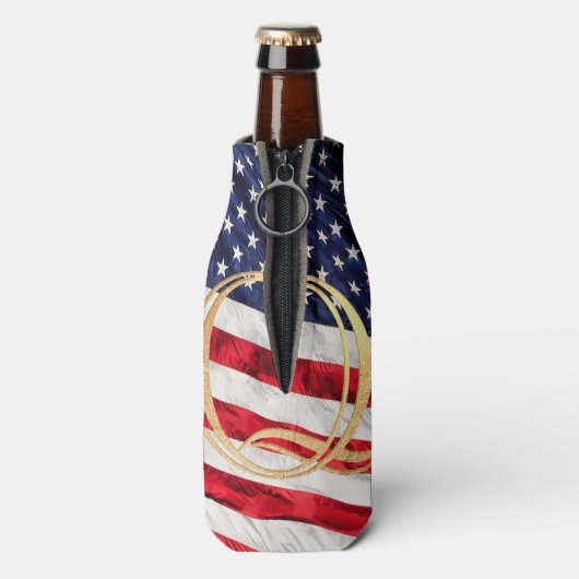 AMERIKANISCHE FLAG FLASCHENKÜHLER (Flasche Rückseite)