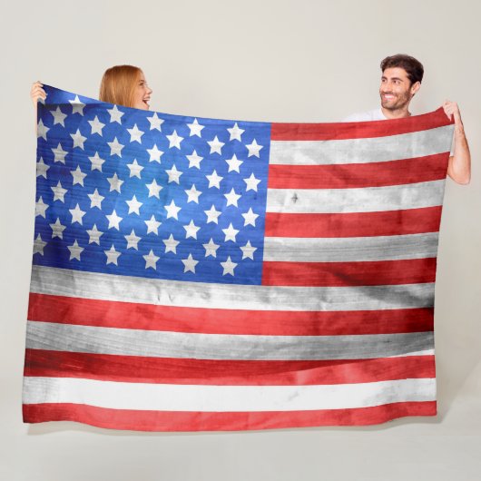 AMERIKANISCHE FLAG FLEECEDECKE (Beispiel)