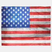AMERIKANISCHE FLAG FLEECEDECKE (Vorderseite (Horizontal))