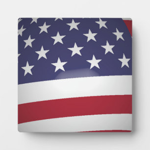 AMERIKANISCHE FLAG FOTOPLATTE
