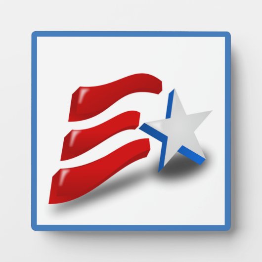 AMERIKANISCHE FLAG FOTOPLATTE (Vorderseite)