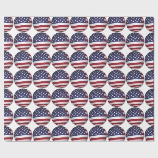 AMERIKANISCHE FLAG GESCHENKPAPIER (Saum)