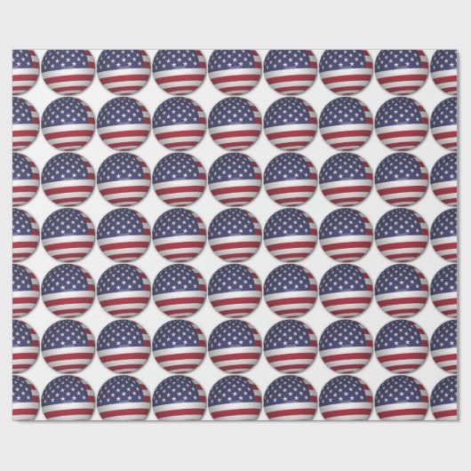 AMERIKANISCHE FLAG GESCHENKPAPIER (Flach)