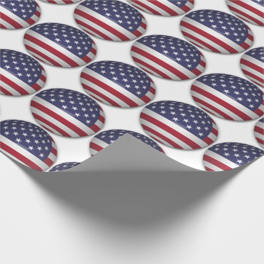 AMERIKANISCHE FLAG GESCHENKPAPIER (Ecke)