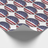 AMERIKANISCHE FLAG GESCHENKPAPIER (Ecke)