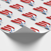 AMERIKANISCHE FLAG GESCHENKPAPIER (Ecke)