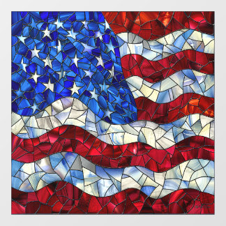 Amerikanische Flag gestanztes Glas Fensterklammer Fensteraufkleber