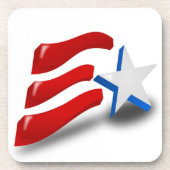 AMERIKANISCHE FLAG GETRÄNKEUNTERSETZER (Vorderseite)
