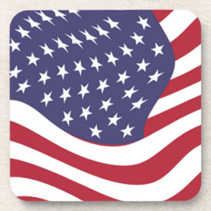AMERIKANISCHE FLAG GETRÄNKEUNTERSETZER