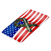 Amerikanische Flag Green Camouflage unterstützen u Magnet (Linke Seite)
