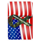Amerikanische Flag Green Camouflage unterstützen u Magnet (Vertikal)
