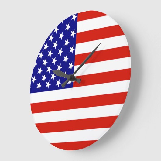 AMERIKANISCHE FLAG GROßE WANDUHR (Winkel)
