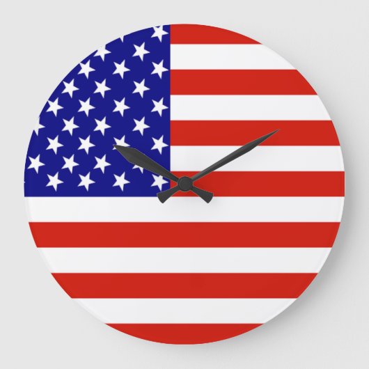 AMERIKANISCHE FLAG GROßE WANDUHR (Vorderseite)