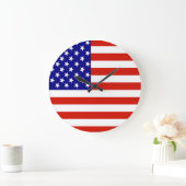 AMERIKANISCHE FLAG GROßE WANDUHR (Zuhause)