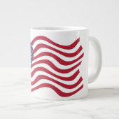 AMERIKANISCHE FLAG Jumbo-Tasse (Vorderseite Rechts)
