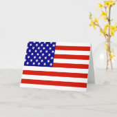 AMERIKANISCHE FLAG KARTE (Gelbe Blume)