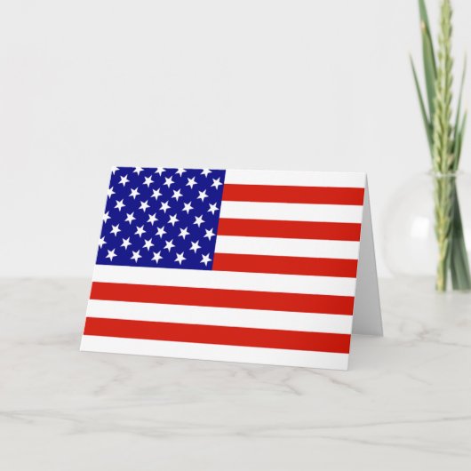AMERIKANISCHE FLAG KARTE (Vorderseite)