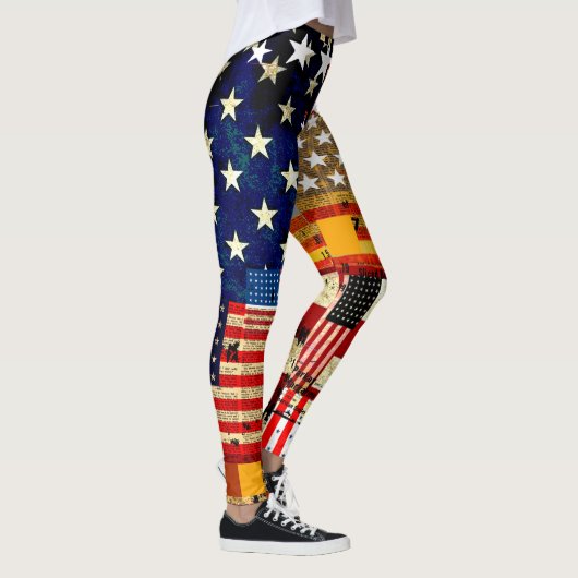 "AMERIKANISCHE FLAG" LEGGINGS (Rechts)