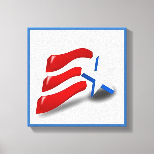 AMERIKANISCHE FLAG LEINWANDDRUCK (Vorderseite)