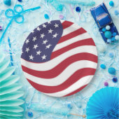 AMERIKANISCHE FLAG PAPPTELLER (Party)
