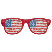 AMERIKANISCHE FLAG PATRIOTISCHE SUNGLASSEN FUN-Bri Partybrille (Vorderseite)