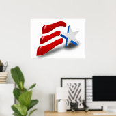 AMERIKANISCHE FLAG POSTER (Heimbüro)