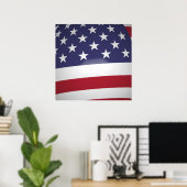 AMERIKANISCHE FLAG POSTER (Heimbüro)