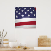 AMERIKANISCHE FLAG POSTER (Küche)